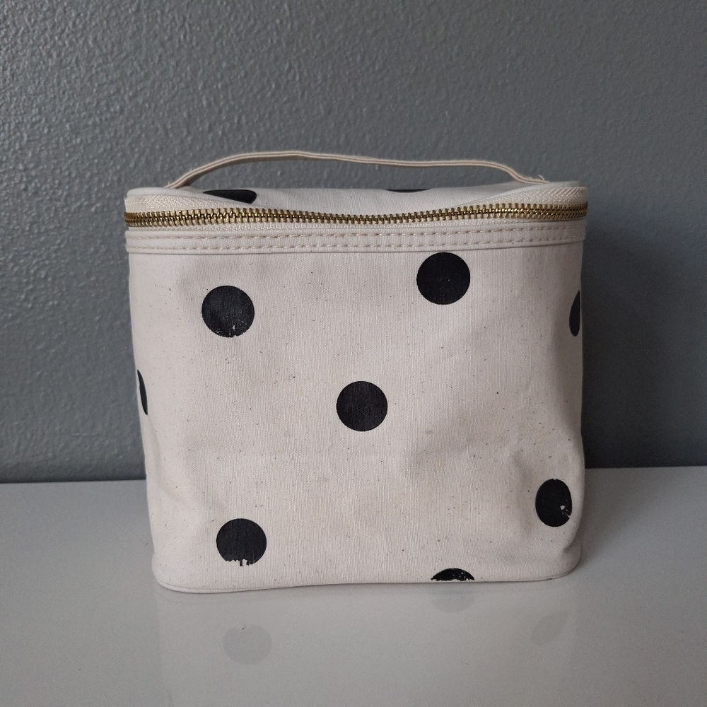 Kate Spade New York Insulated Soft Cooler Lunch Tote with Large Deco Dot